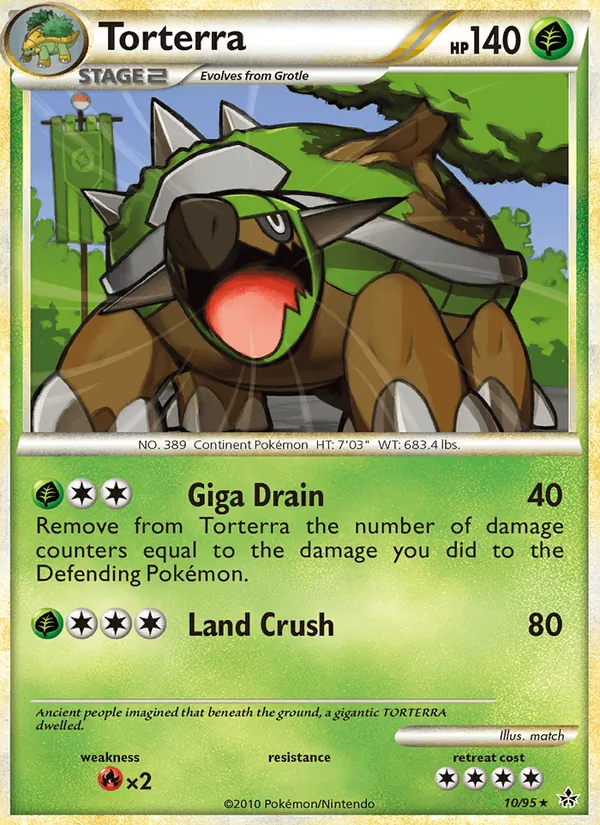 Torterra #10 – Unleashed card