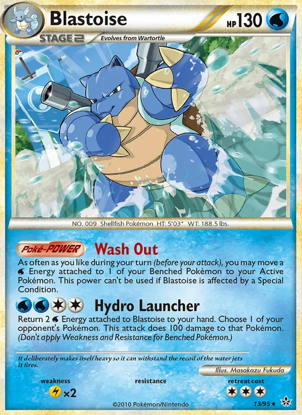 Blastoise #13 – Unleashed card