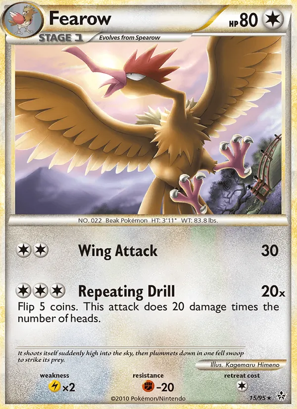 Fearow #15 – Unleashed card