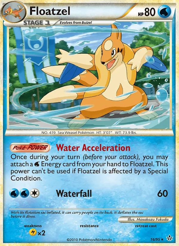 Floatzel #16 – Unleashed card