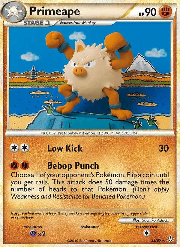 Primeape #22 – Unleashed card