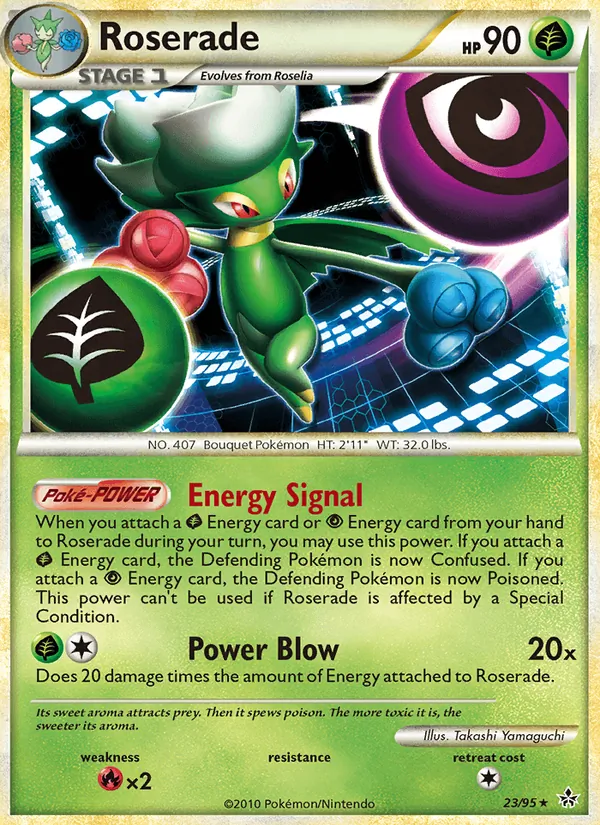 Roserade #23 – Unleashed card