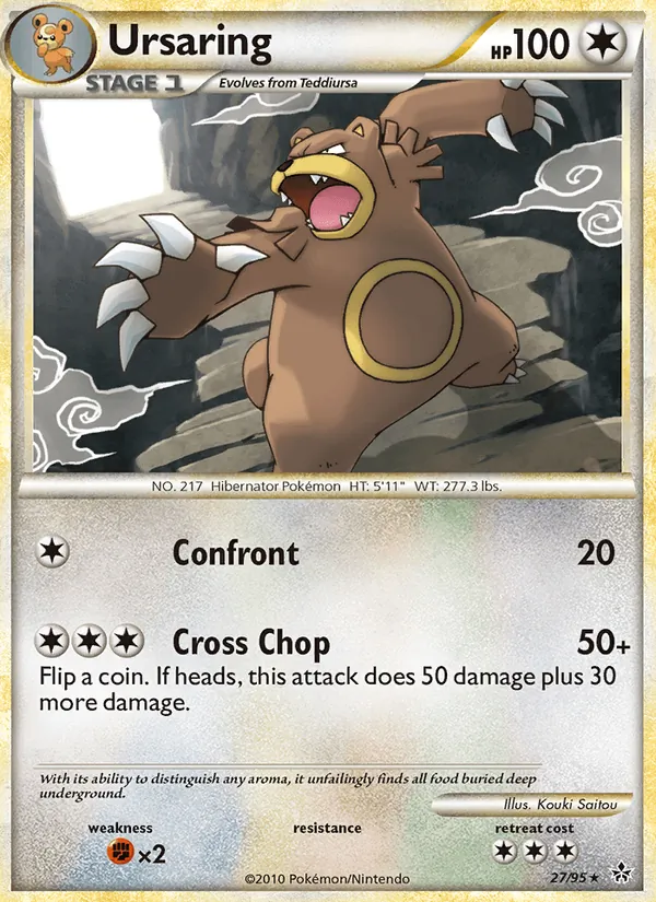 Ursaring #27 – Unleashed card