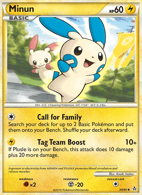 Minun #34 – Unleashed card