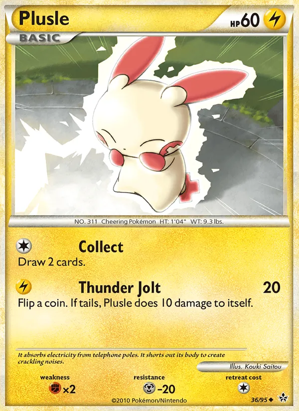 Plusle #36 – Unleashed card