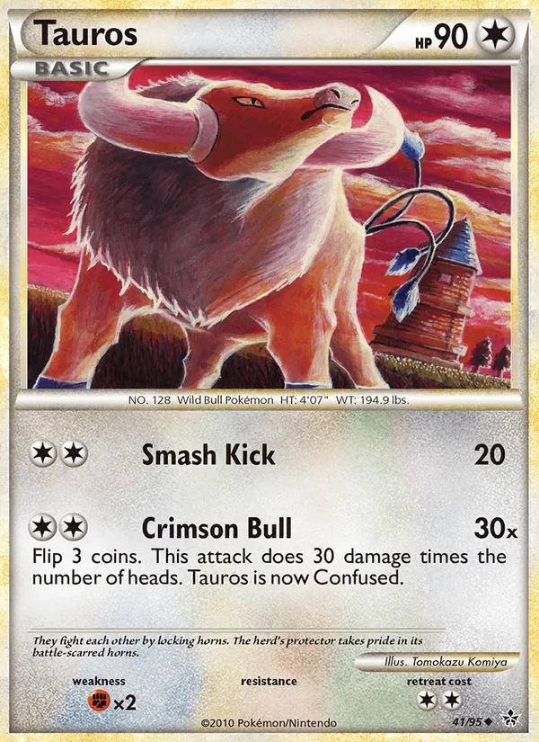 Tauros #41 – Unleashed card