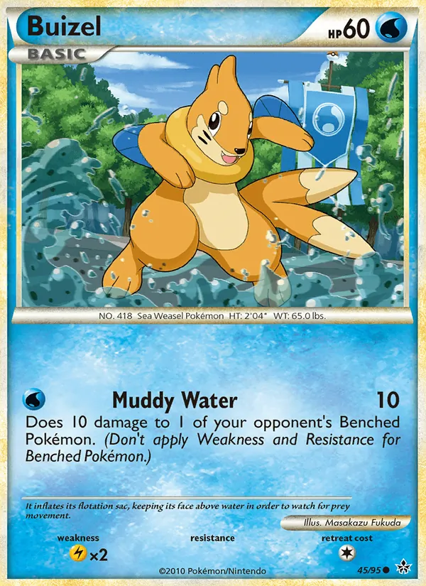 Buizel #45 – Unleashed card