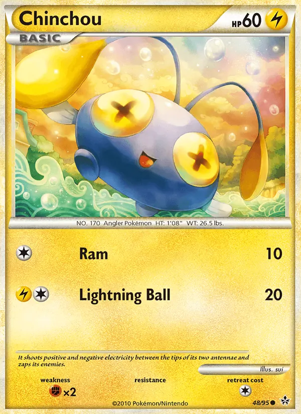 Chinchou #48 – Unleashed card