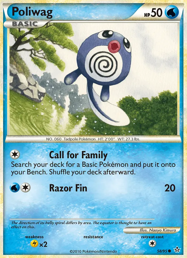 Poliwag #58 – Unleashed card