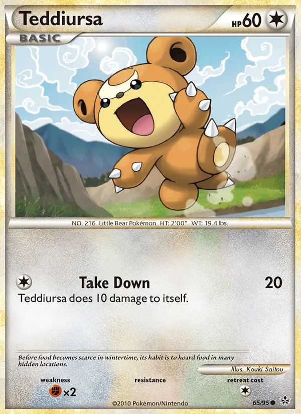 Teddiursa #65 – Unleashed card
