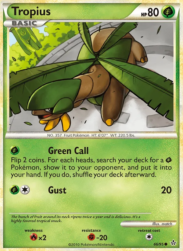 Tropius #66 – Unleashed card