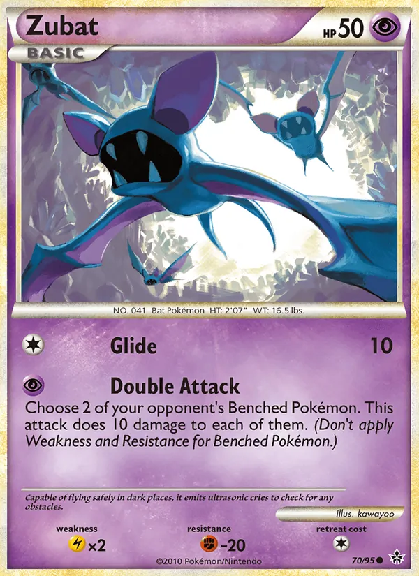 Zubat #70 – Unleashed card