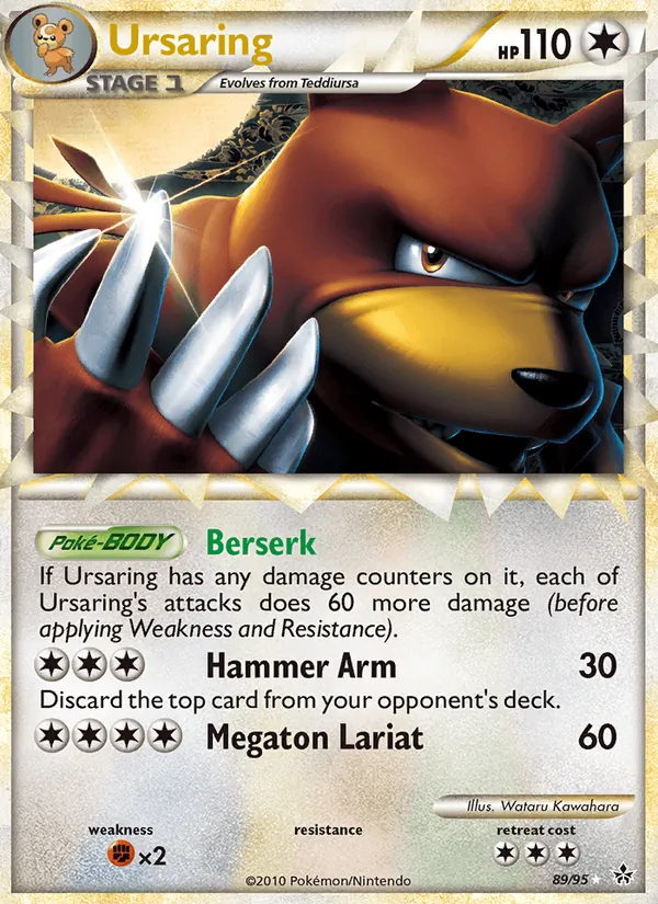 Ursaring #89 – Unleashed card