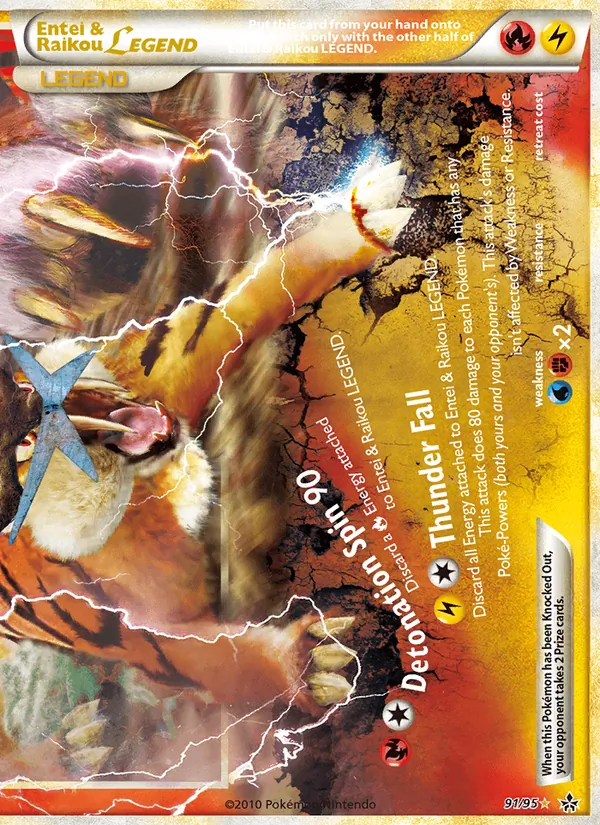 Entei & Raikou LEGEND #91 – Unleashed card