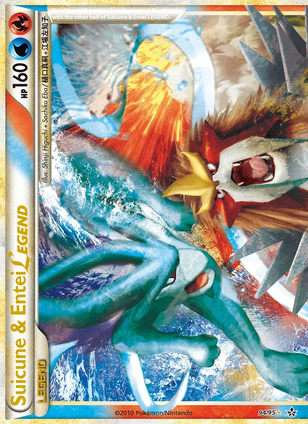 Suicune & Entei LEGEND #94 – Unleashed card