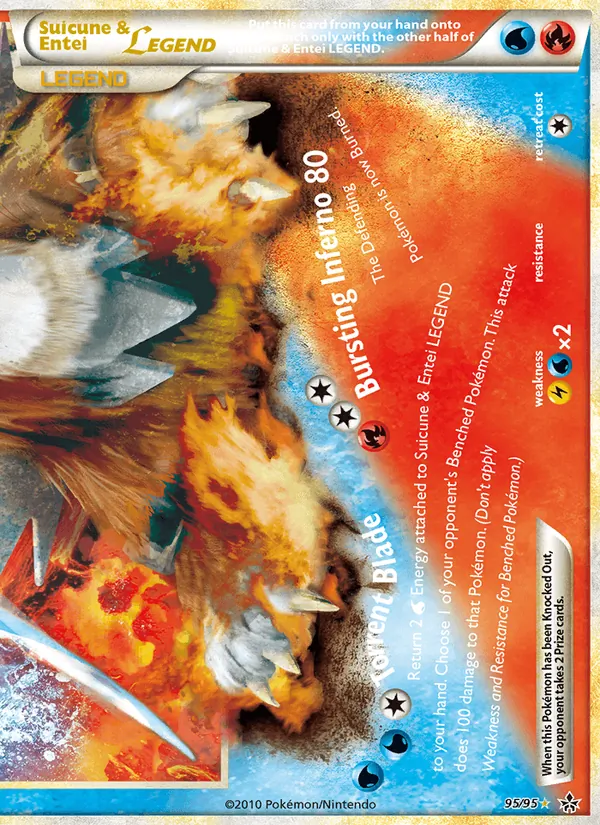 Suicune & Entei LEGEND #95 – Unleashed card