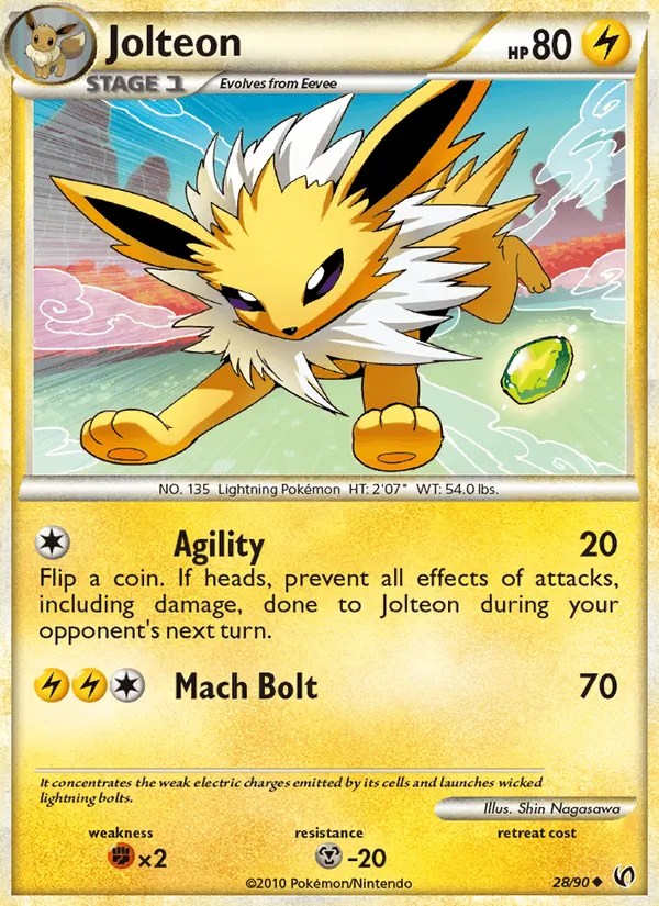 Jolteon #28 – Undaunted card