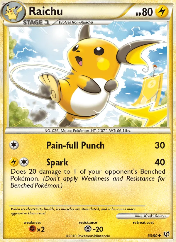 Raichu #33 – Undaunted card