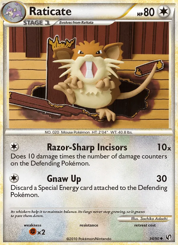 Raticate #34 – Undaunted card