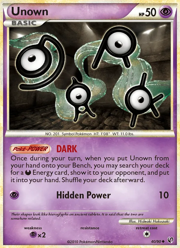 Unown #40 – Undaunted card