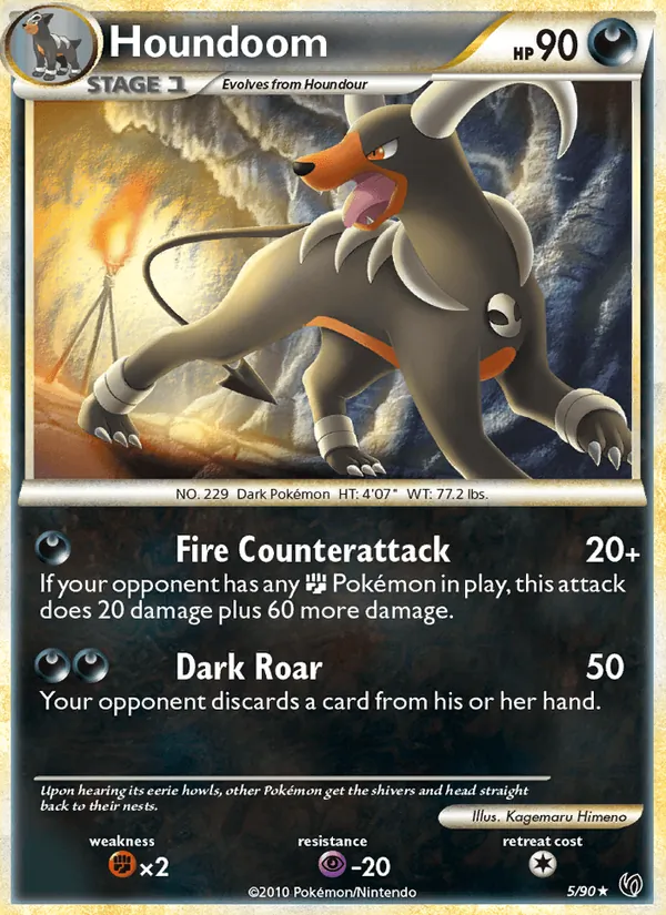 Houndoom #5 – Undaunted card