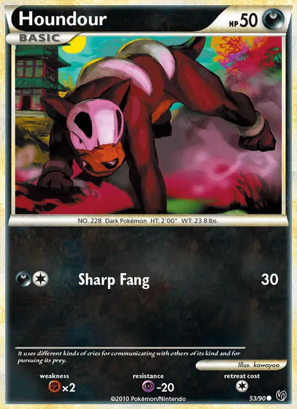 Houndour #53 – Undaunted card