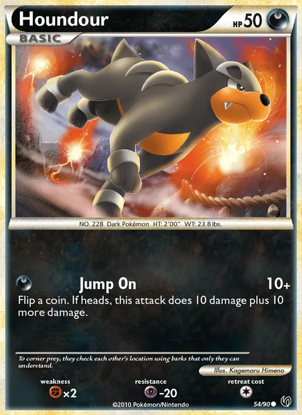 Houndour #54 – Undaunted card