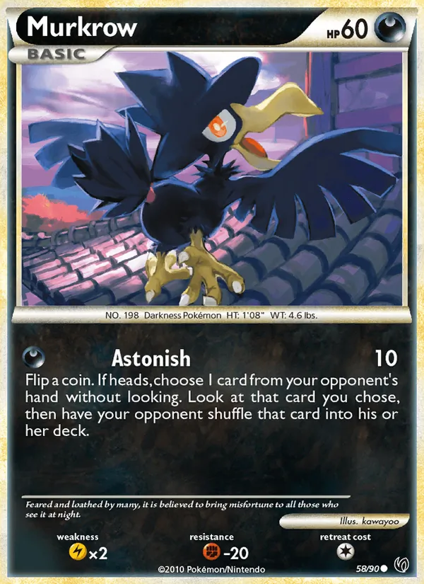 Murkrow #58 – Undaunted card