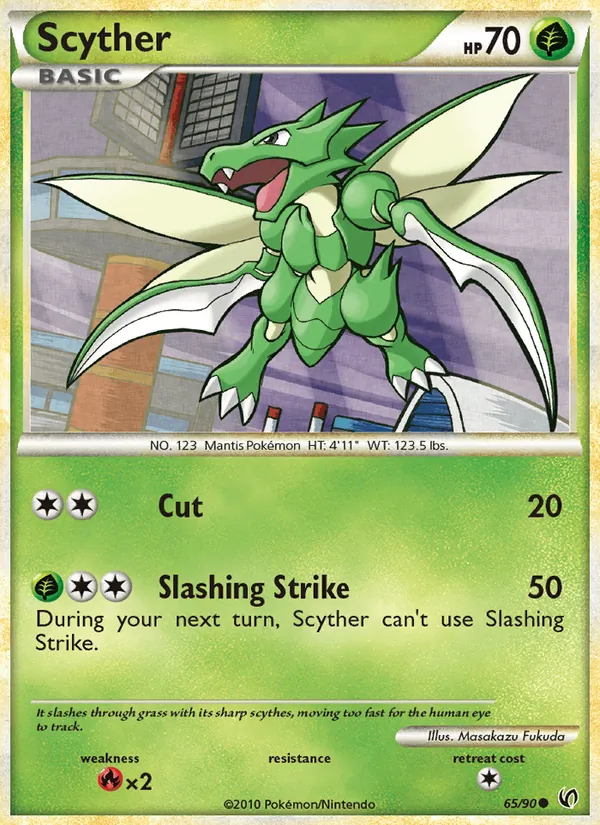 Scyther #65 – Undaunted card
