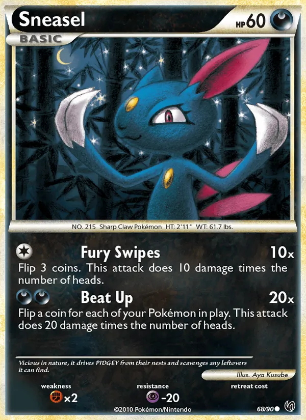 Sneasel #68 – Undaunted card