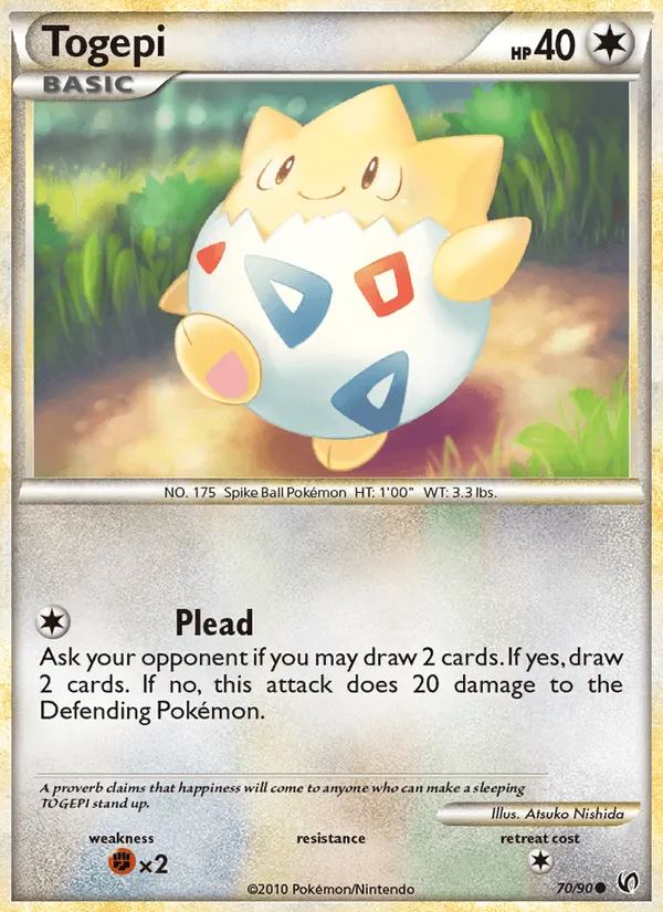 Togepi #70 – Undaunted card