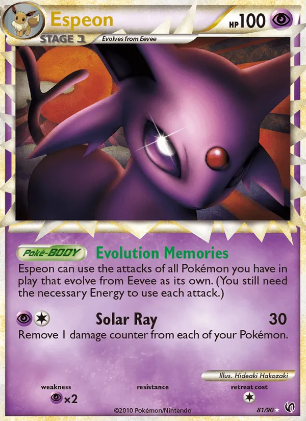 Espeon #81 – Undaunted card