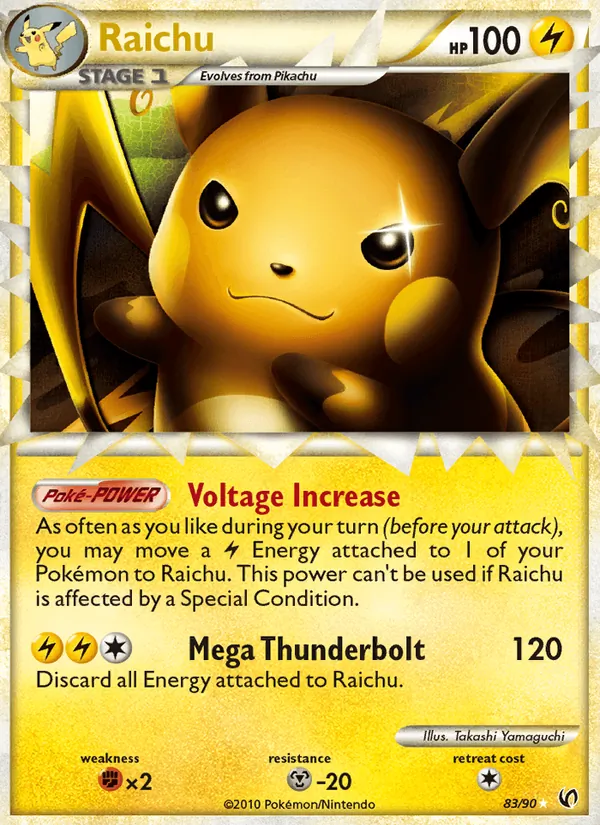 Raichu #83 – Undaunted card