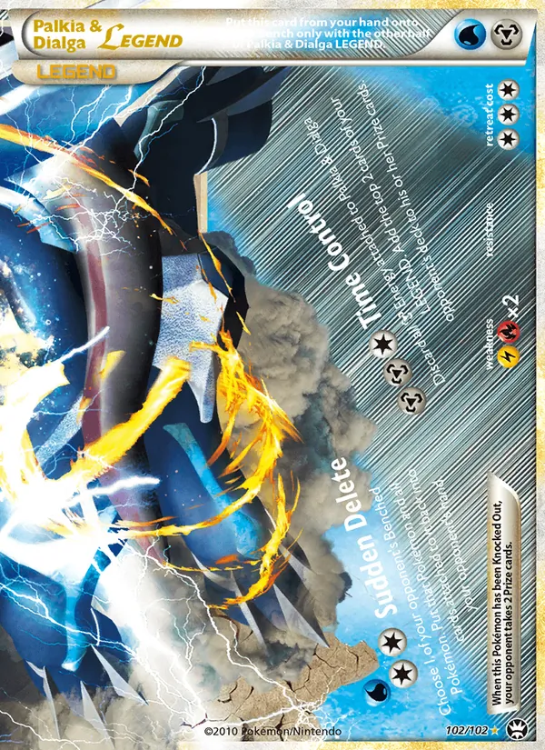 Palkia & Dialga LEGEND #102 – Triumphant card