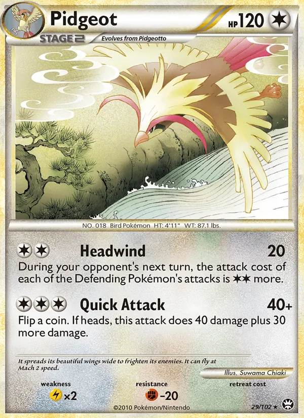 Pidgeot #29 – Triumphant card