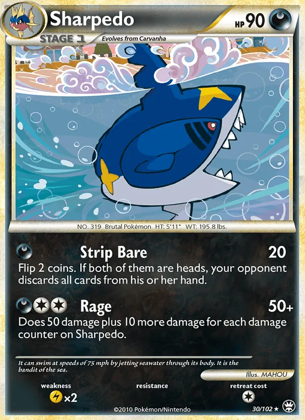 Sharpedo #30 – Triumphant card