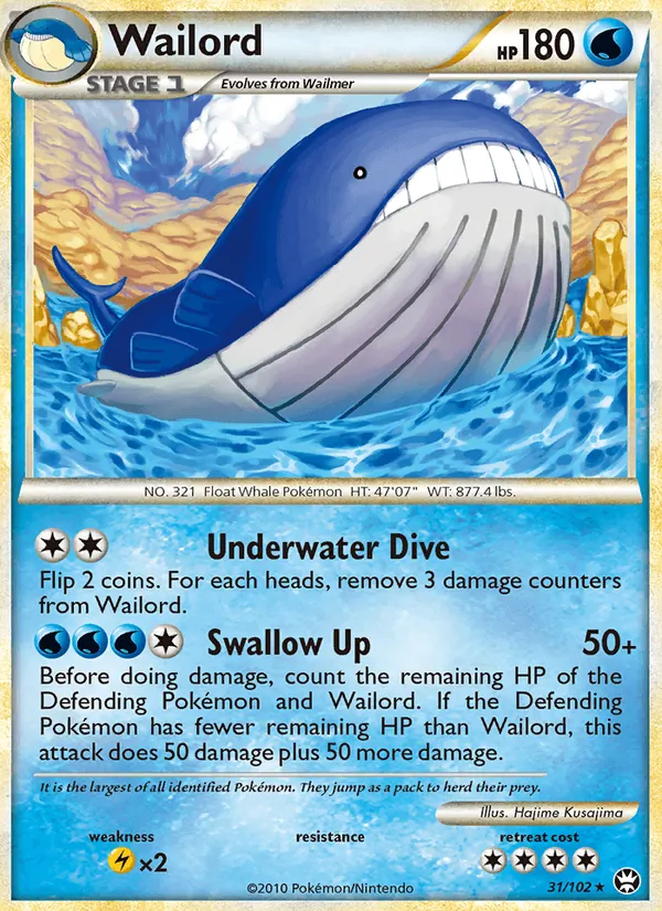 Wailord #31 – Triumphant card