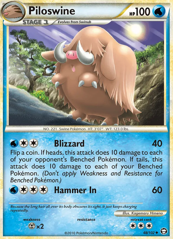 Piloswine #48 – Triumphant card