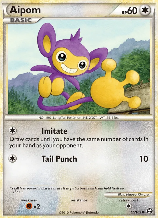 Aipom #55 – Triumphant card