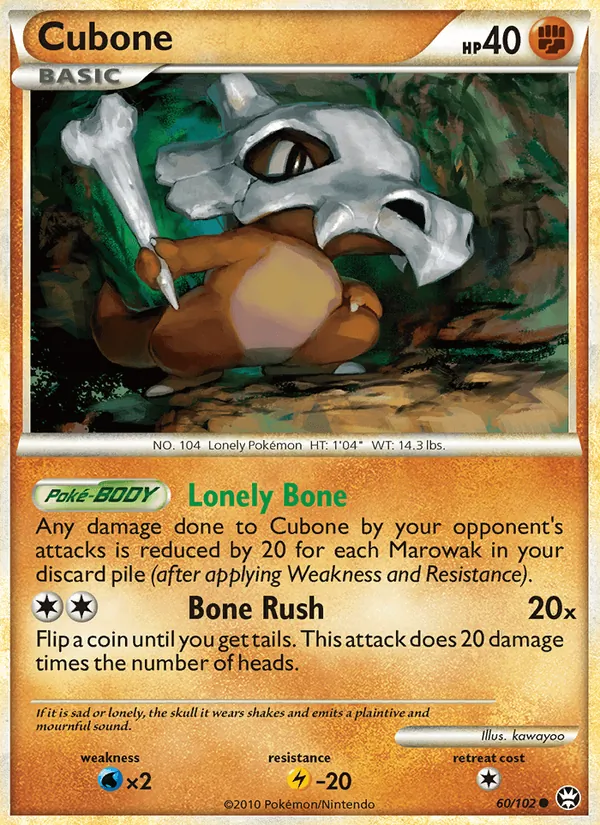 Cubone #60 – Triumphant card