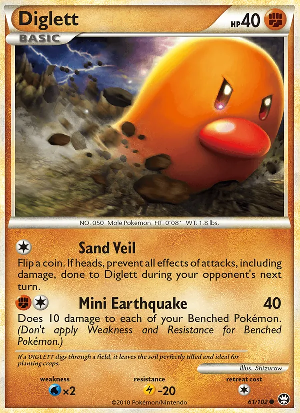 Diglett #61 – Triumphant card