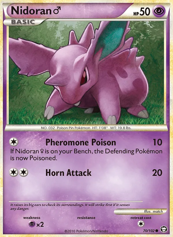 Nidoran ♂ #70 – Triumphant card