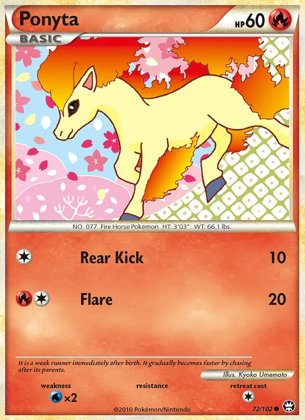 Ponyta #72 – Triumphant card