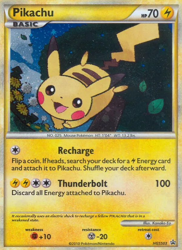 Pikachu #HGSS03 – HGSS Black Star Promos card