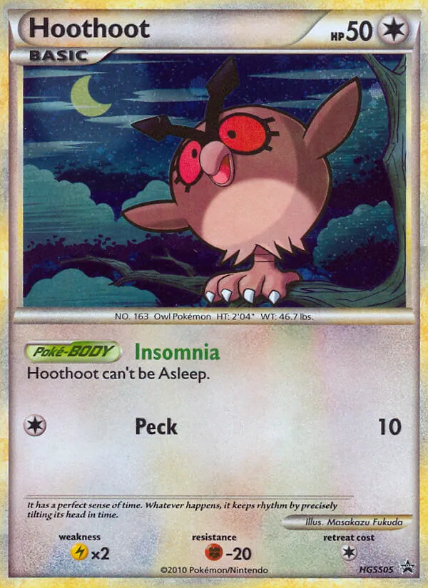 Hoothoot #HGSS05 – HGSS Black Star Promos card