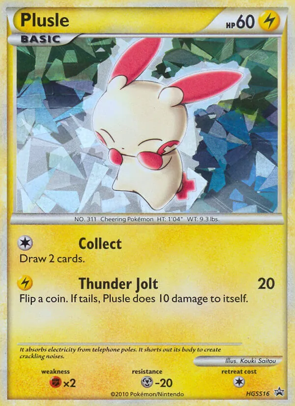 Plusle #HGSS16 – HGSS Black Star Promos card