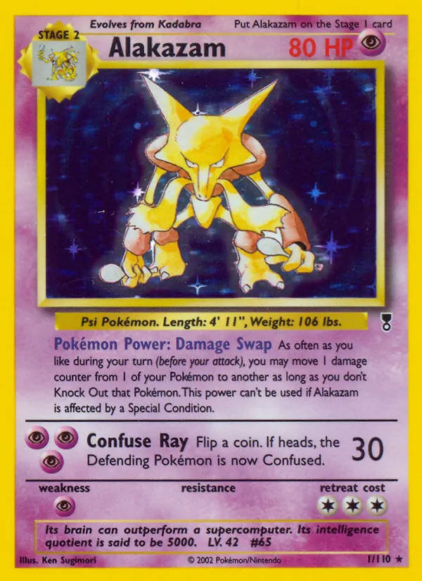 Alakazam #1 – Legendary Collection card