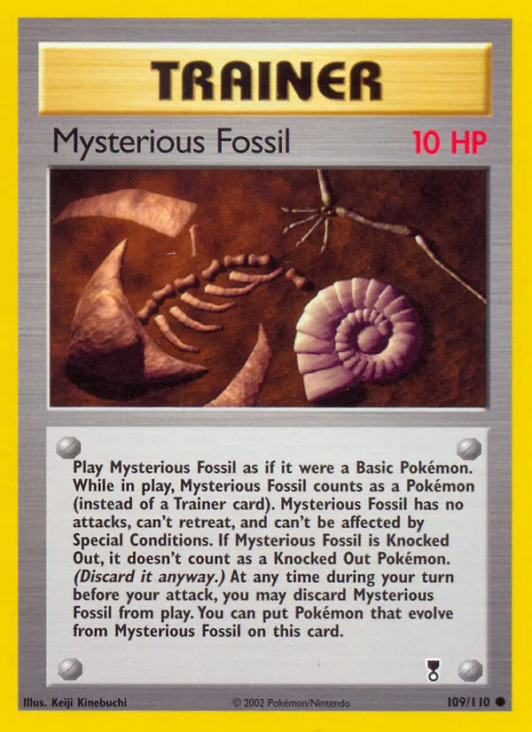 Mysterious Fossil #109 – Legendary Collection card