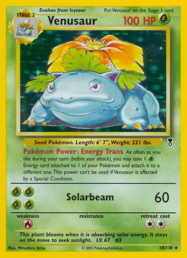 Venusaur #18 – Legendary Collection card