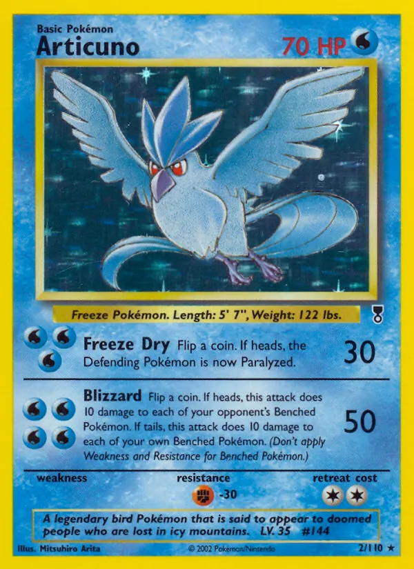 Articuno #2 – Legendary Collection card